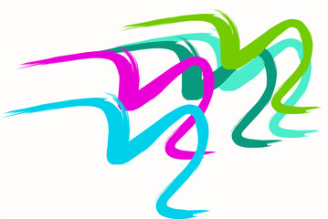 abstract background Wave rainbow lines pattern. abstract curved rainbow strokes isolated colored Olympics, colorful banner stripes.