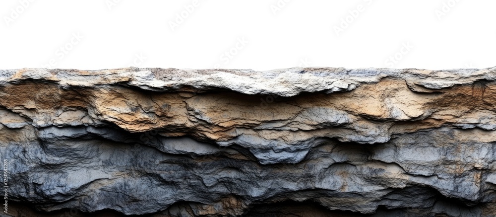 Aufkleber Desert plateau rock layers macro textures with blank space for text or graphics ideal for background use in creative projects.