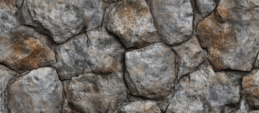 Poster natural stone texture background with rough, weathered surfaces ideal for architectural or landscape