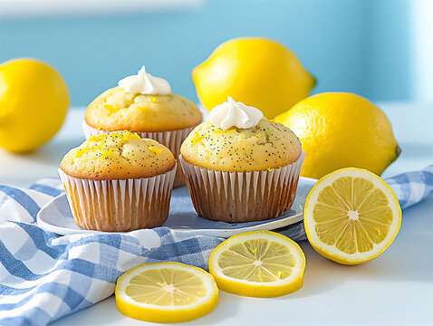  lemon poppy seed muffins