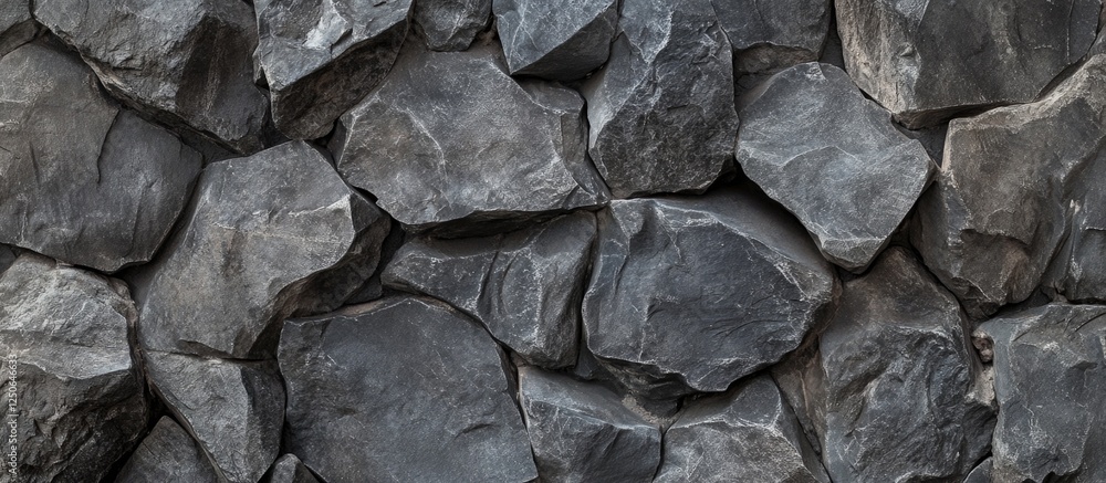 Poster rocky wall texture with rough surface showcasing geological inclusions and inhomogeneities in shades