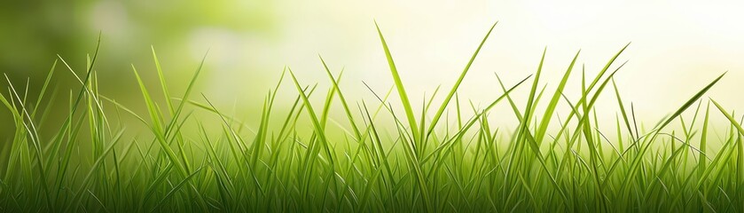 Lush green grass field nature scene landscape photography serene environment close-up view tranquility concept