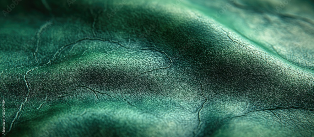 Poster textured green synthetic material background showcasing intricate details and depth perfect for desi