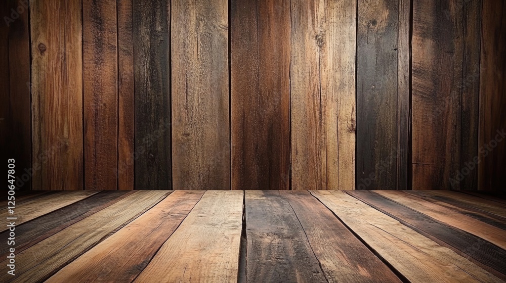 Poster rustic wooden background featuring dark timber texture with weathered grain details ideal for vintag