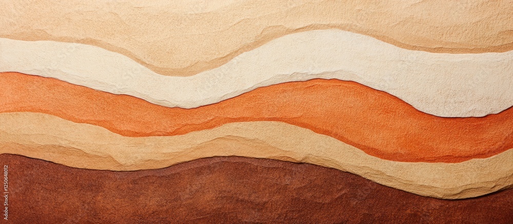 Aufkleber Textured sandstone backdrop with layered colors in earthy tones for versatile design and background applications.