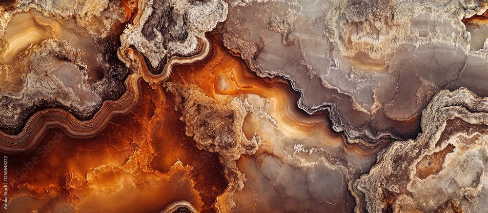 Poster Abstract rock stone texture background with rich earth tones for design and artistic applications.