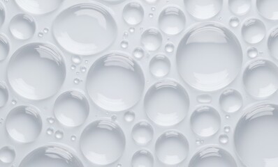 Close-up of clear water droplets on surface