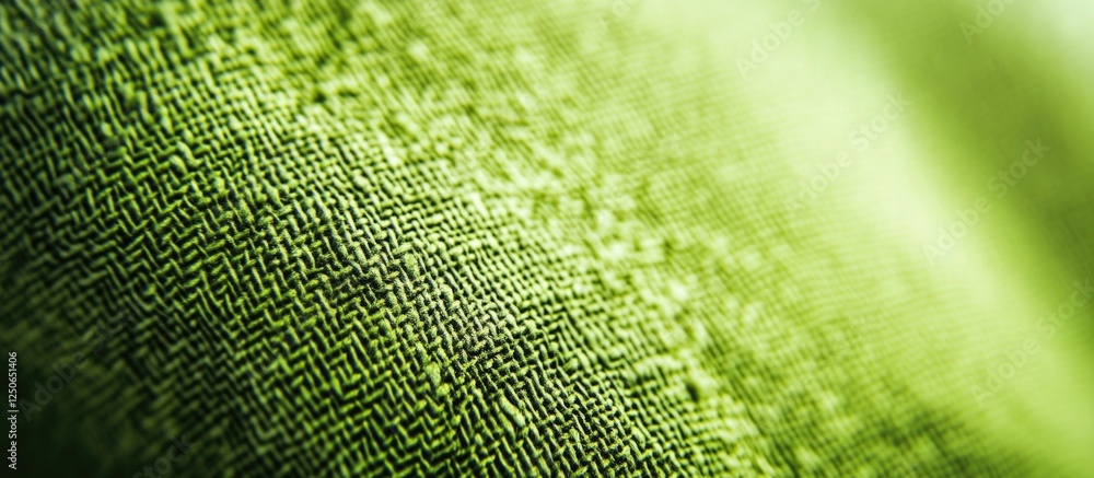 Poster textured green fabric background with a soft, smooth appearance ideal for design and backdrop purpos