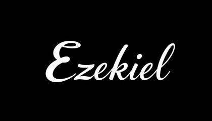 Ezekiel Name Displayed In Elegant Font