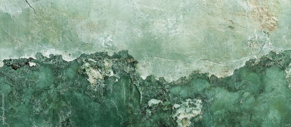 Aufkleber abstract green textured cement surface with subtle variations and patterns suitable for backgrounds 