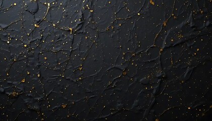 Fototapeta premium Abstract Black And Gold Textured Art