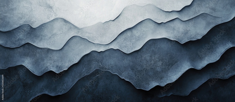 Poster textured gray wallpaper with abstract wavy patterns suitable for a variety of design applications an
