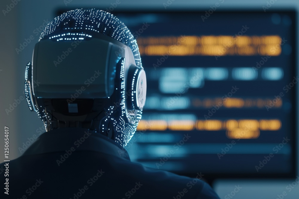 Poster advanced technician using ai programming tools for health innovations