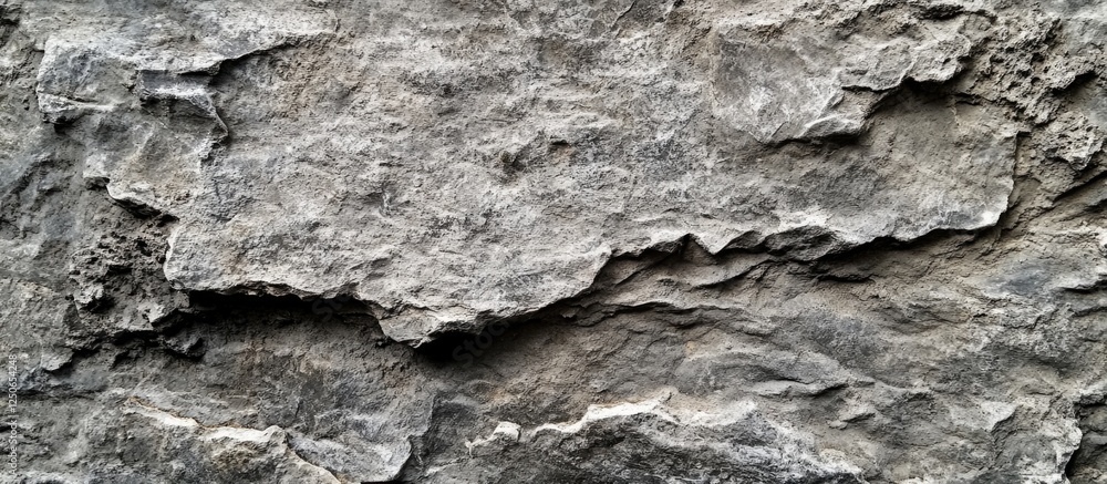 Poster gray textured stone wall background with natural patterns and rough surfaces ideal for architectural