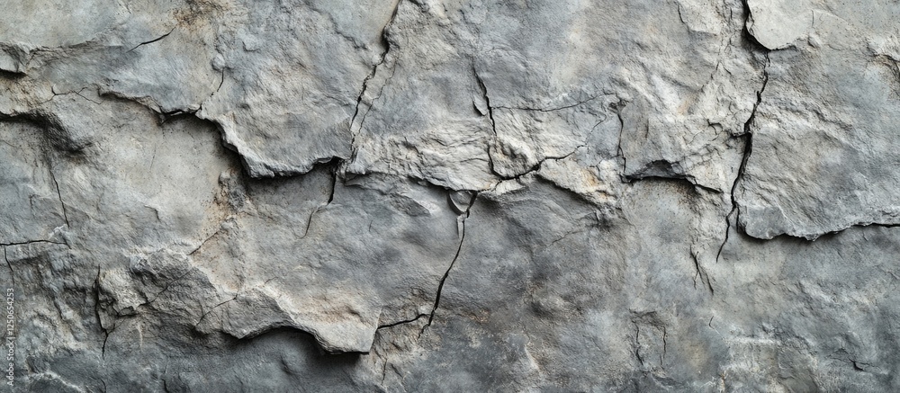 Aufkleber rustic gray stone wall texture with intricate details and natural weathering effects suitable for ba