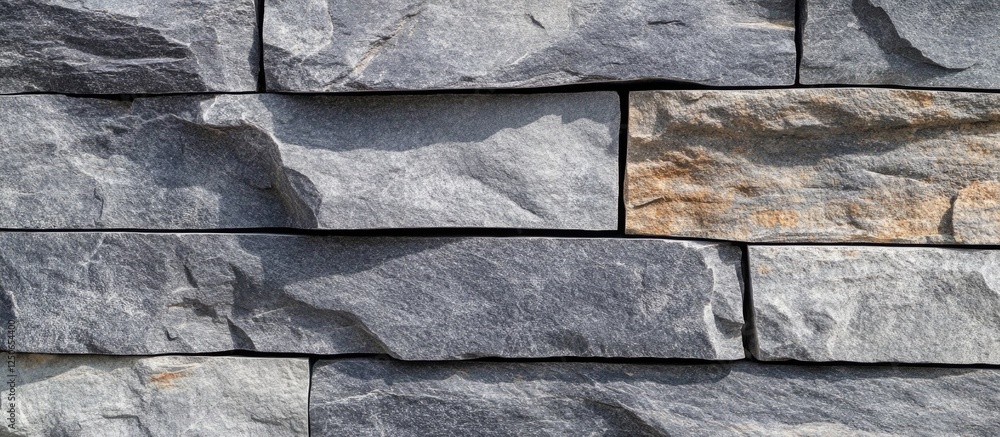 Poster gray stone wall texture with natural patterns and colors ideal for backgrounds in architectural and 