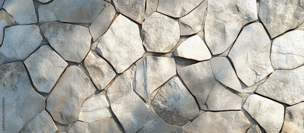 Poster gray stone texture background illuminated by sunlight showcasing natural patterns and shapes for des