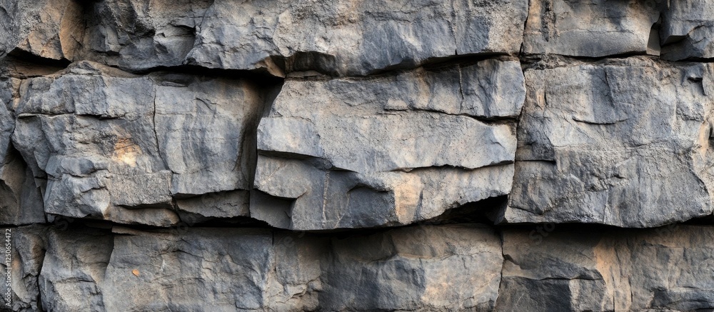 Poster detailed gray stone surface texture ideal for backgrounds in design and architecture projects showca