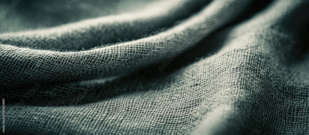 Poster textured gray fabric background with rough weave ideal for design projects and artistic presentation