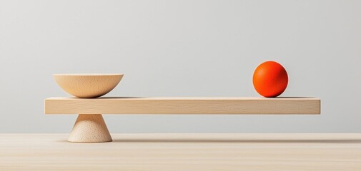 value and price cost return. Minimalist balance scale with Value and Price on one side and Cost and Return on the other, symbolizing financial equilibrium