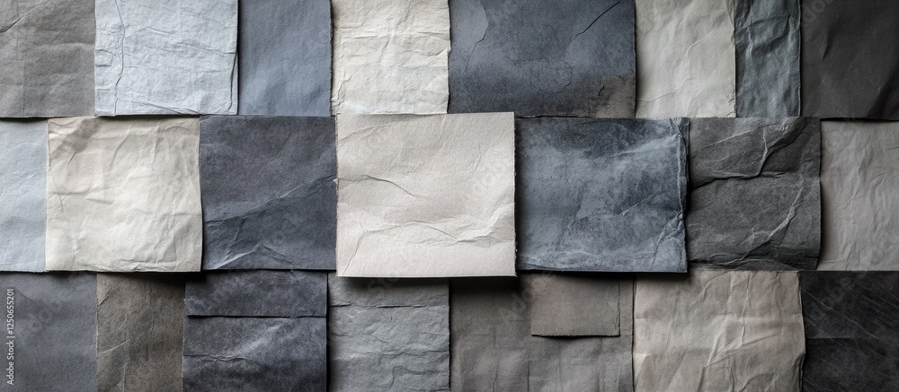 Poster textured gray paper cardboard sheets for crafting and wrapping, showcasing a natural packaging surfa