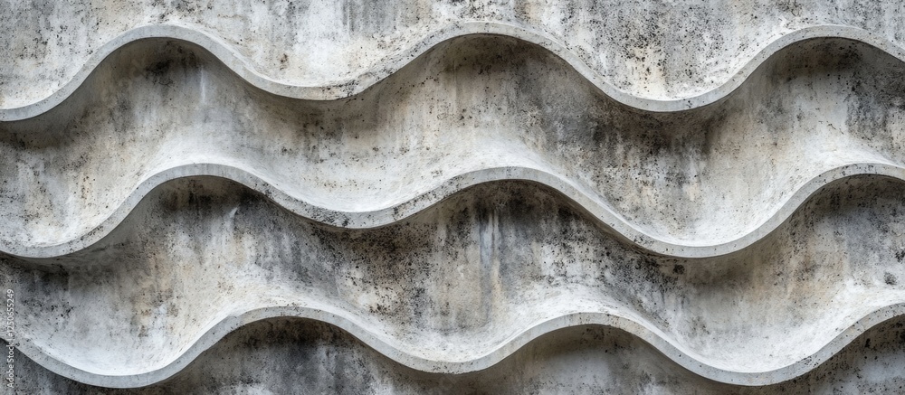 Poster wavy gray cement wall texture with concrete patterns suitable for backgrounds and design projects
