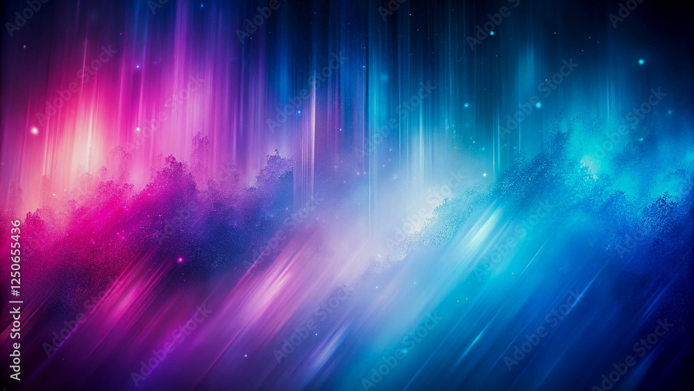 Poster vibrant abstract background with colorful bokeh and diagonal lines
