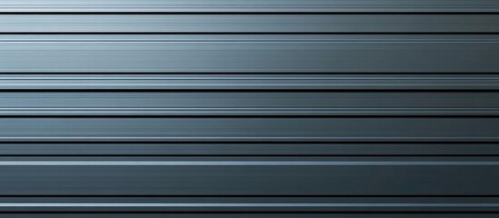 Obraz premium Gray horizontal metal sheet textured wallpaper with subtle reflections and lined patterns for industrial and architectural designs.