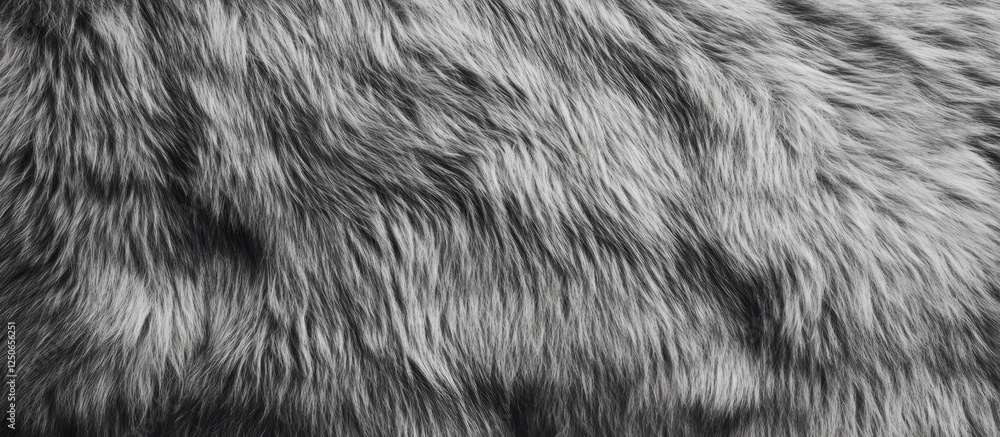 Aufkleber gray faux fur texture background for design projects showcasing soft and luxurious fabric appearance
