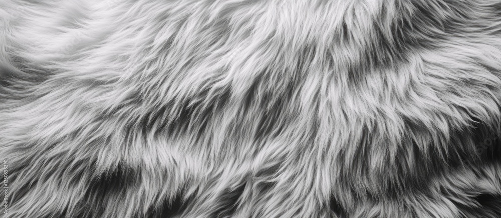 Aufkleber gray faux fur texture background for versatile design applications showcasing soft and elegant surfa