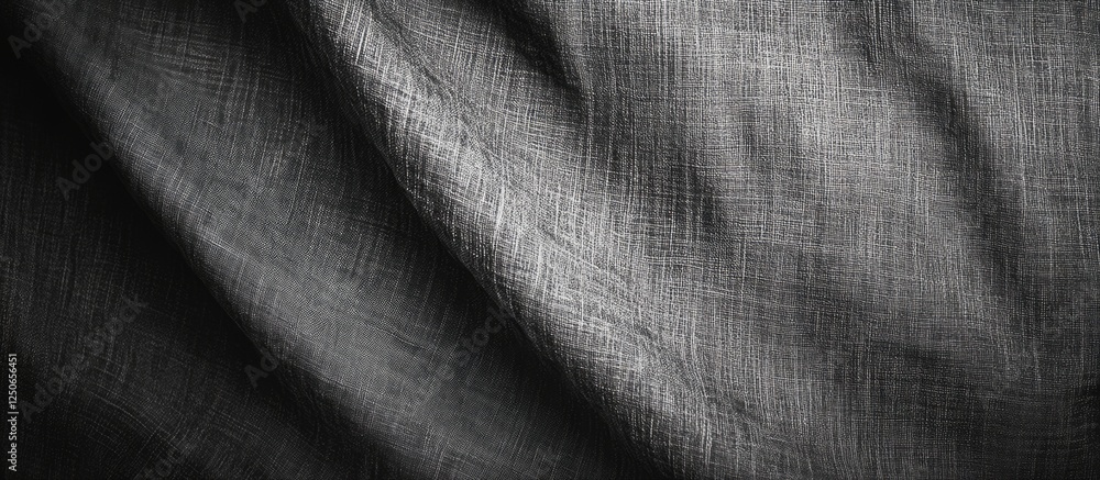 Poster textured gray fabric backdrop with subtle variations for creative design and artistic applications. 