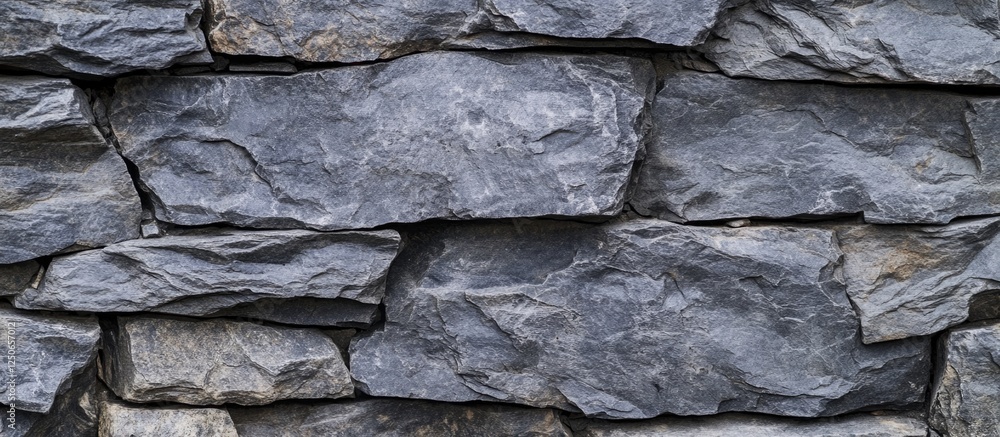 Poster textured gray stone wall with organic shapes creating a rustic background for design and architectur