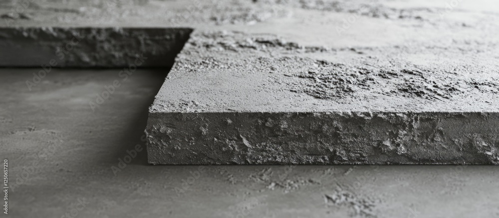 Poster gray textured cement floor with a smooth surface, showcasing a minimalist aesthetic suitable for var