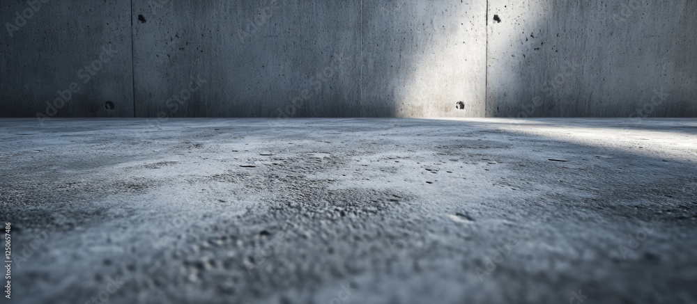 Poster gray cement texture background with concrete wall and floor ideal for design and textural applicatio