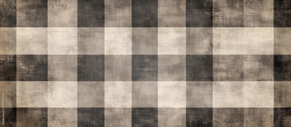 Poster gray and brown checkered textured background for design projects and creative applications