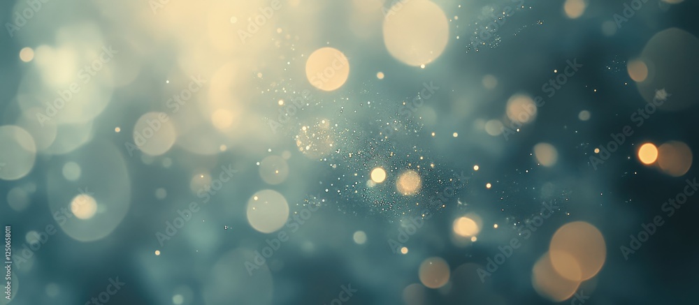 Aufkleber elegant gray bokeh texture with soft light spots creating a dreamy abstract background for creative 