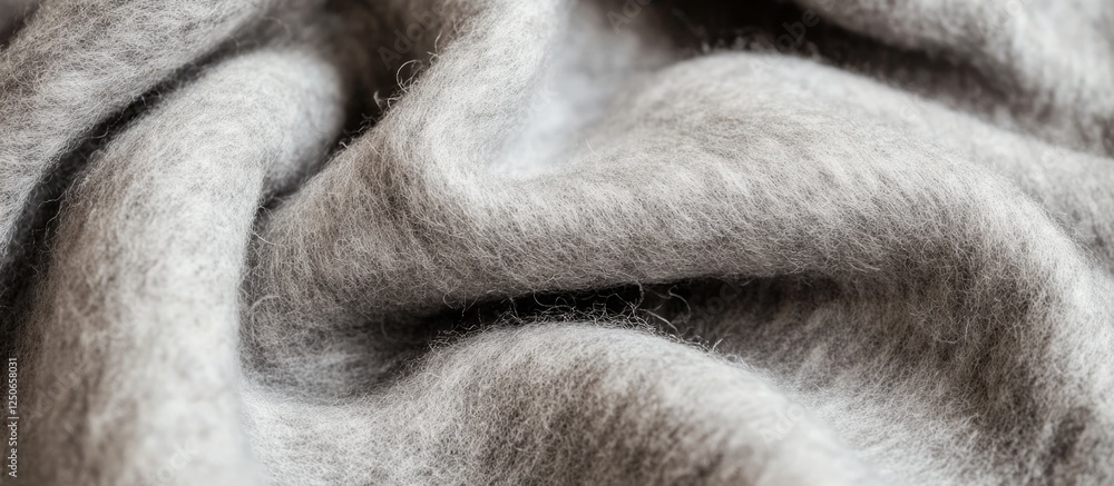 Aufkleber gray boiled wool or felt texture with a soft and luxurious appearance creating a cozy and warm fabri