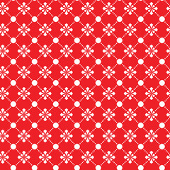 seamless  white floral pattern with red background for wrapping paper, fabric, print, wallpaper