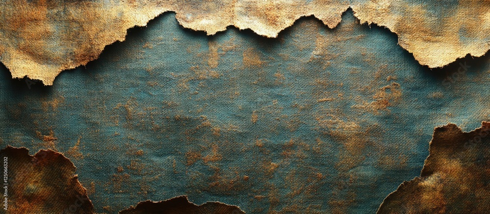 Poster elegant weathered canvas texture with a blend of blue and earthy tones on a grey background for arti