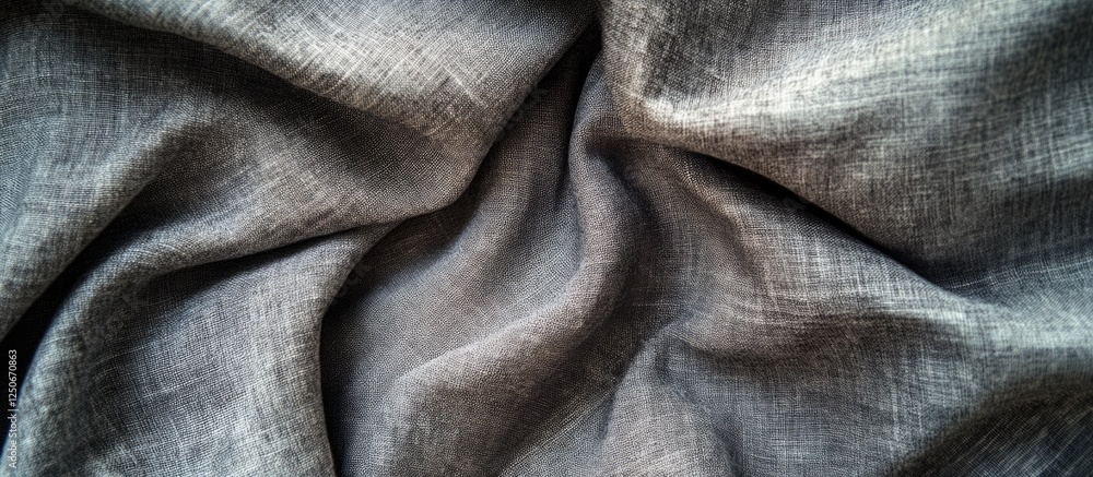 Poster gray grunge fabric texture background with space for text and design elements