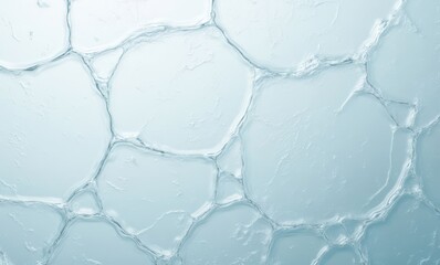 Transparent water bubbles on a soft background