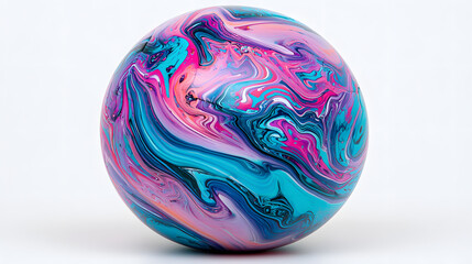 Abstract Painted Easter Egg