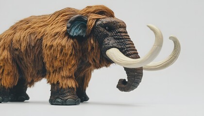 Obraz premium Woolly Mammoth Figurine Detailed Model Display