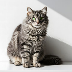 Obraz premium Cat Vector design with a white background 