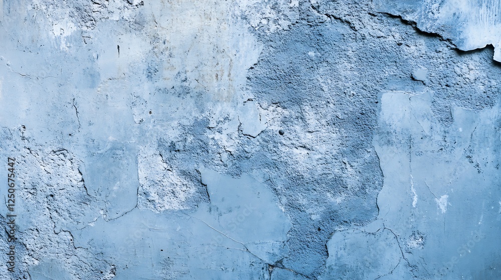 Poster textured blue concrete wall background with peeling layers and a worn appearance : generative ai