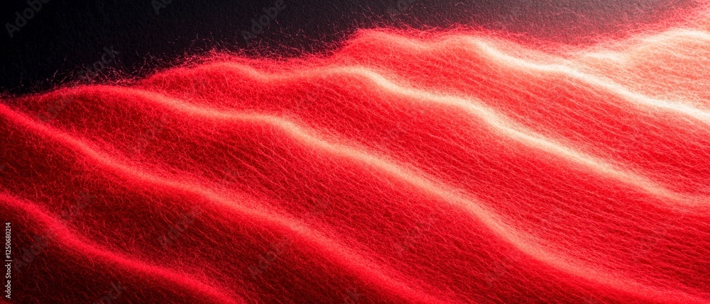 Poster red sand texture with dynamic waves