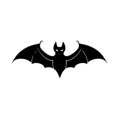 Bat icon isolated on white background. Vector illustration.