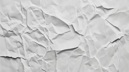 Fototapeta premium Crumpled White Paper Texture: A Stunning Abstract Background