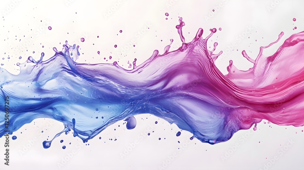 Leinwandbilder stunning abstract wallpaper featuring a dynamic and vibrant splash of colorful flowing liquid shapes