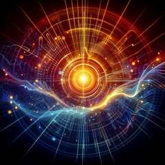 Fototapeta premium Sound Waves and energy